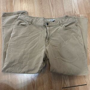 Carhartt 42x30 Rugged Flex Relaxed Fig Canvas 5 Pocket Work Pant Brown